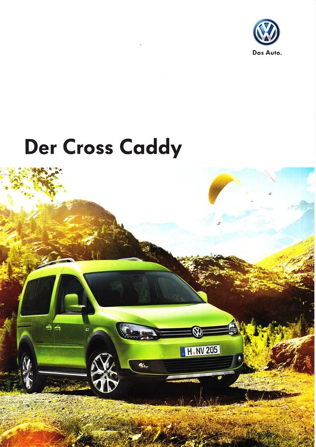 CADDY bilbrochure, auto katalog, auto prospekt, automobile literature